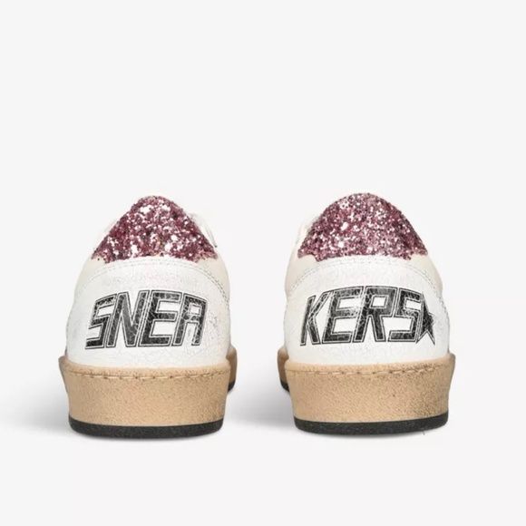 GOLDEN GOOSE Ball Star in White/Wistful Mauve Leather Upper - MSRP $645.00 BNIB - Picture 4 of 4